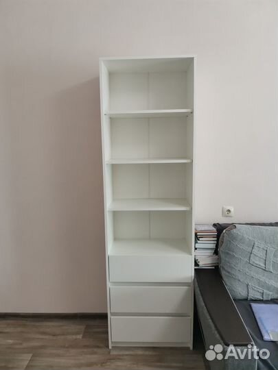 Стеллаж для книг белый