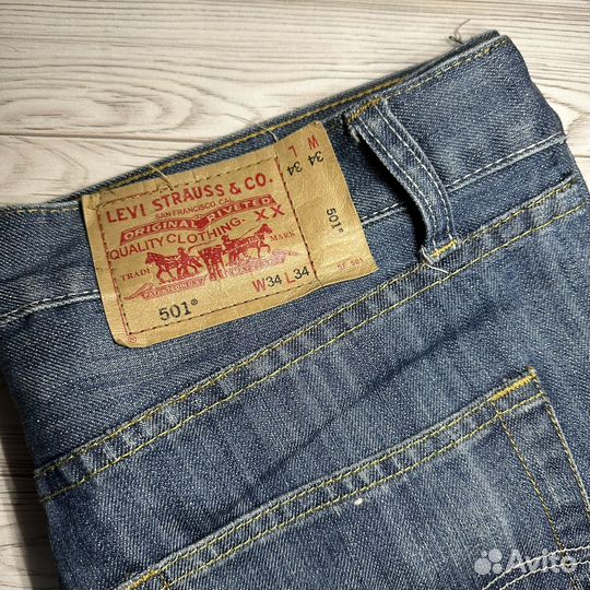 Джинсы Levis 501 W34 L 34