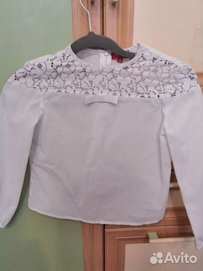 Рубашка школьная для девочки 128