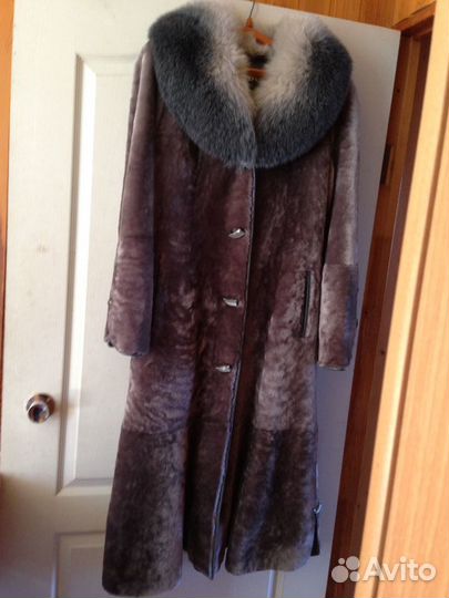 Шуба мутоновая и шапка норковая