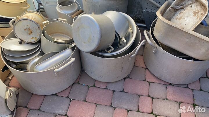 Кастрюли из пищевого алюминия 40 литров