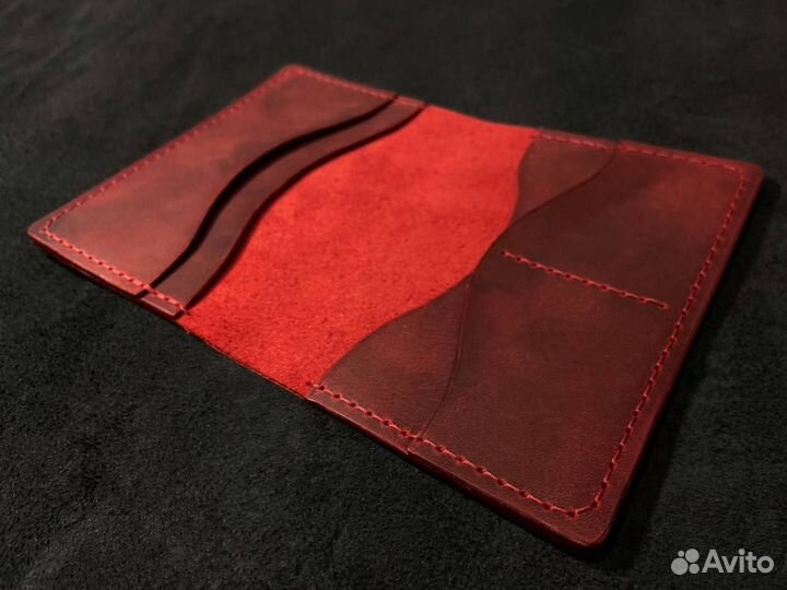 Обложка на паспорт натуральная кожа ручная работа