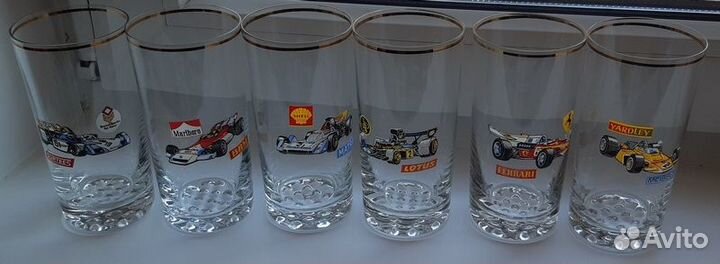 Бокал. Стекло. Богемия. formula1. 6 штук