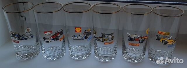 Бокал. Стекло. Богемия. formula1. 6 штук