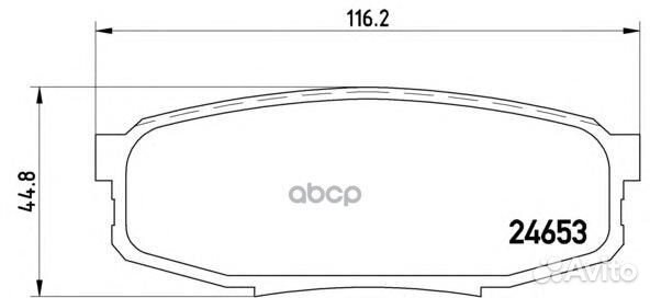 Колодки тормозные toyota land cruiser J200 4.5D