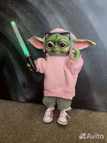 Малыш йода Мандалорец(Грогу) игрушка ручной работы