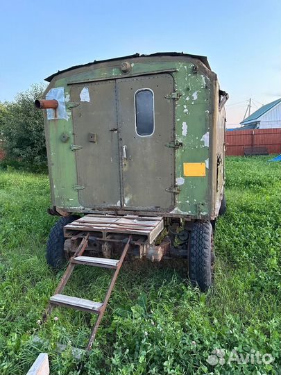 Военный жилой вагончик, передвижной с буржуйкой