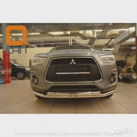 Защита переднего бампера Mitsubishi ASX 2013+