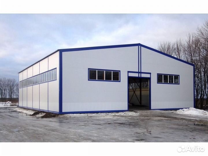 Ангары из проф листа