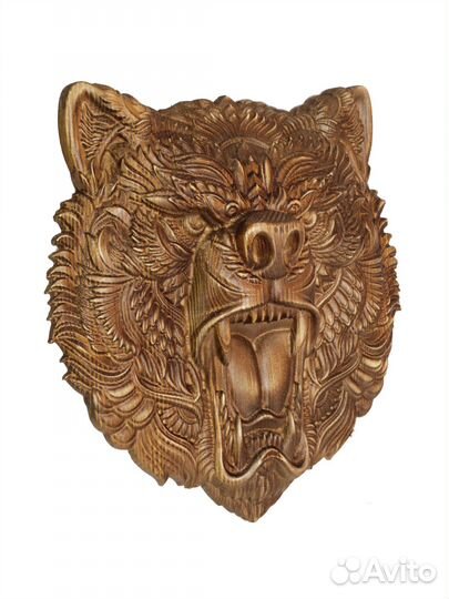 Резное панно из дерева 