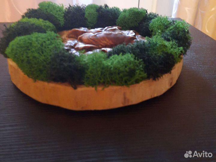 Декоративное панно из стабилизированного мха