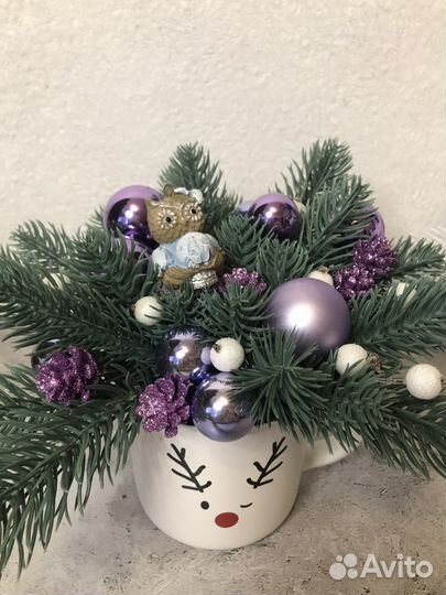 Новогодняя композиция, декор