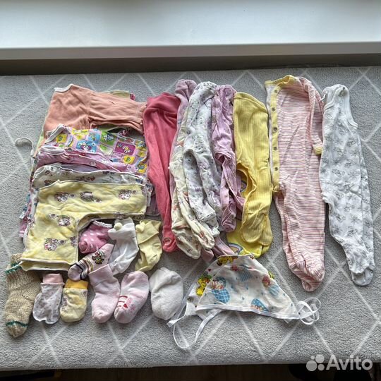 Вещи на девочку от 0-7 месяцев
