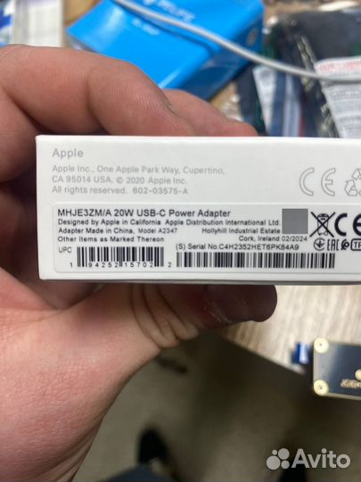 Оригинальный блок питания Apple 20 W