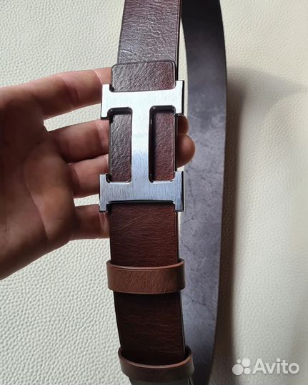 Ремень мужской и женский кожаный ручной работы