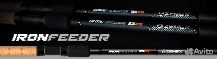 Удилище фидерное Zemex iron Medium Fedeer 12ft 70г
