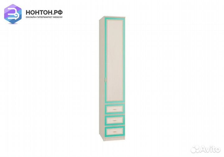 Пенал с ящиками Миндаль вудлайн кремовый / аруша в