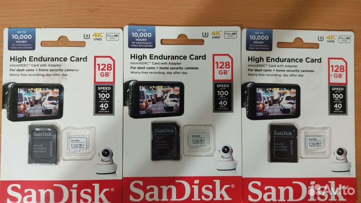 Карта памяти SanDisk High Endurance 128 гигабайт