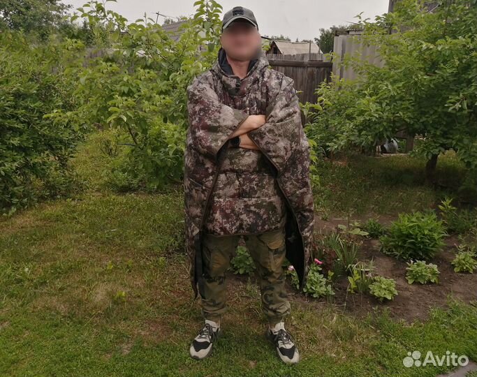 Пончо для рыбалки утепленное