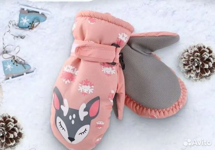 Варежки краги зимние для девочки