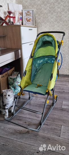 Детские санки с колесами