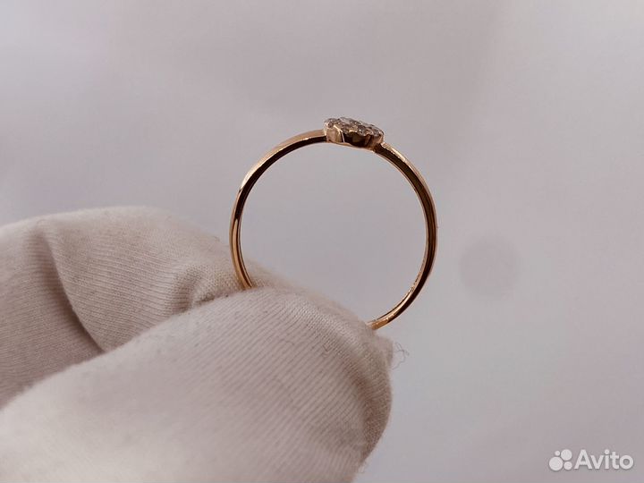 Золотое Кольцо 585 пробы с бриллиантами. Рассрочка