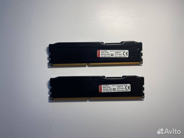 Оперативная память Kingston HyperX fury 4GB; DDR3