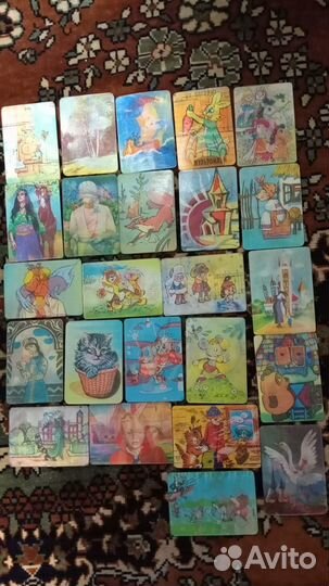 Календарики переливные СССР