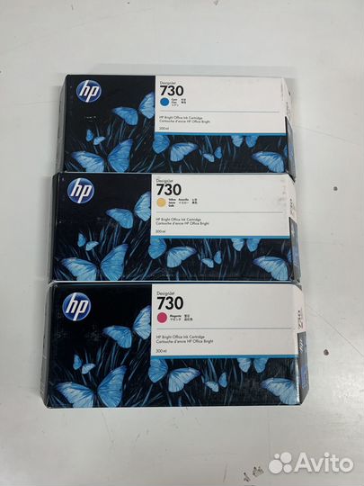 Картриджи HP 730 C/M/Y/MBK