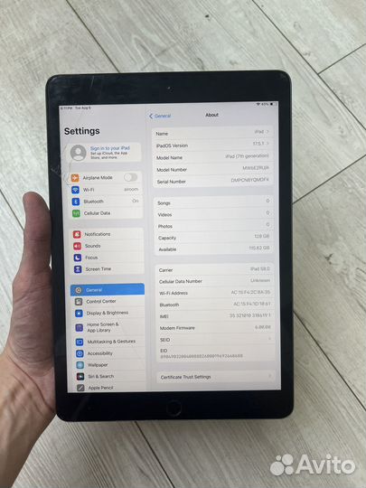 iPad 7 128гб wi-fi+cellular