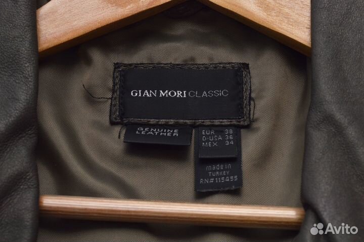 Кожаная куртка-плащ-тренч Gian Mori