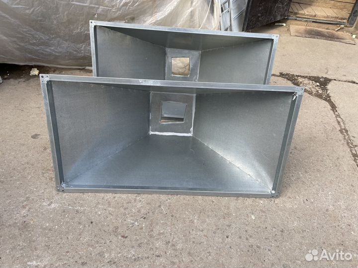 Вытяжной зонт из оцинковки 125/65/55