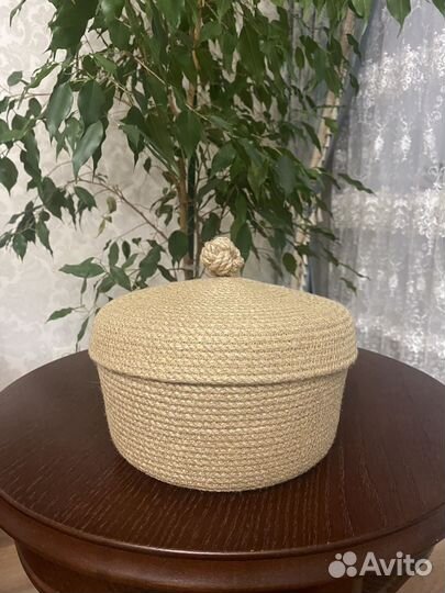 Корзина для хранения с крышкой