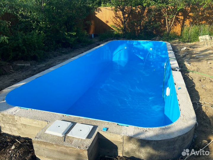 Бассейн из пластика 8x3