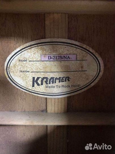 12-струнная акустическая гитара Kramer D-212S/NA