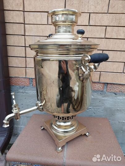 Старинный самовар на дровах 12 литров