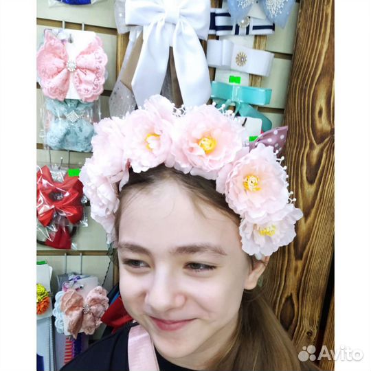 Венок из цветов, ободок