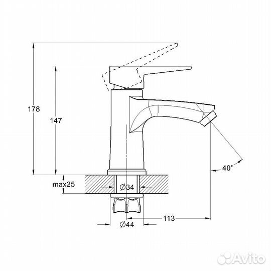 Смеситель G.Lauf белый NUD1-A045YW