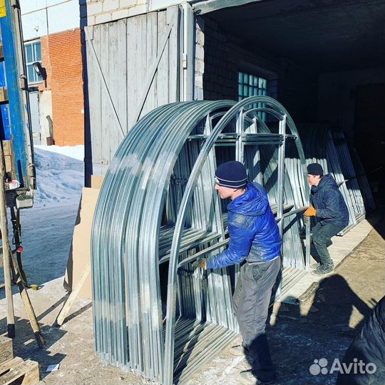 Каркасы теплиц цинк