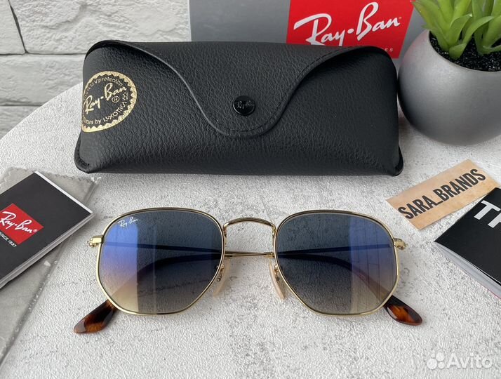 Солнцезащитные очки ray ban hexagonal