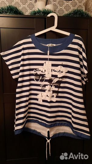 Кофта с коротким рукавом р56-58