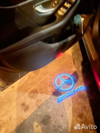 Лампа автомобильная арт. benz logo light