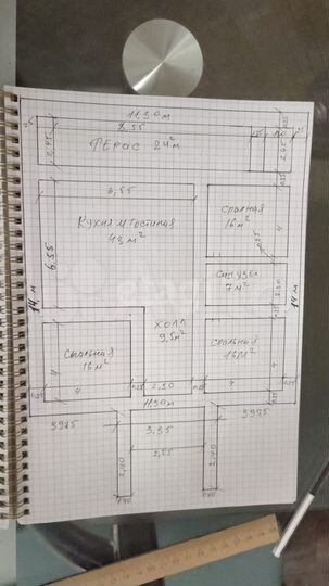 Дом 140 м² на участке 8 сот.