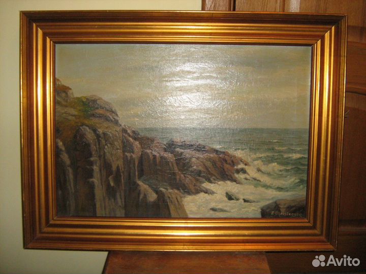 Антикварная картина Сhristense довоенная