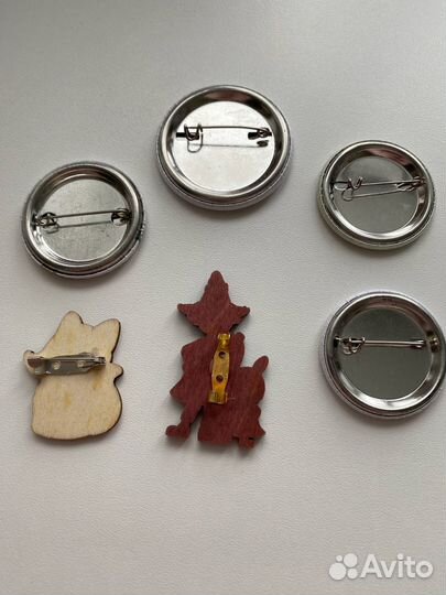 6 значков (муми-тролли, лисичка, гравити фолз и др