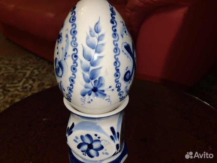 Яйцо пасхальное Гжель