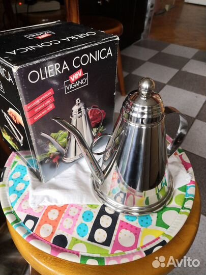 Масленка для оливкового масла нержавейка Италия