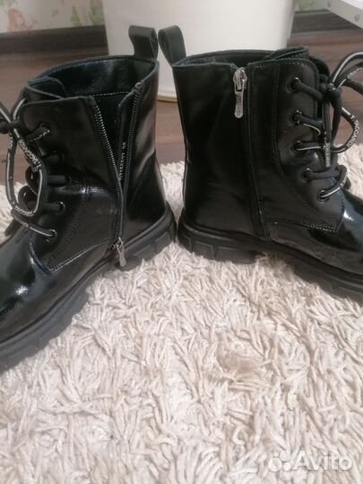 Ботинки демисезонные для девочки 35 размер