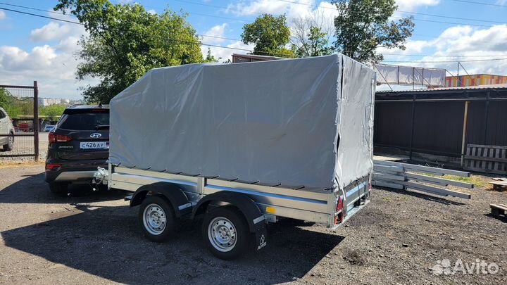Легковой прицеп 3 на 1.5 м 2 ост с Аэро тентом