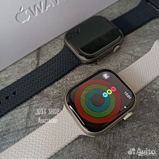 Часы Apple Watch 9 45мм (2 ремешка в комплекте)